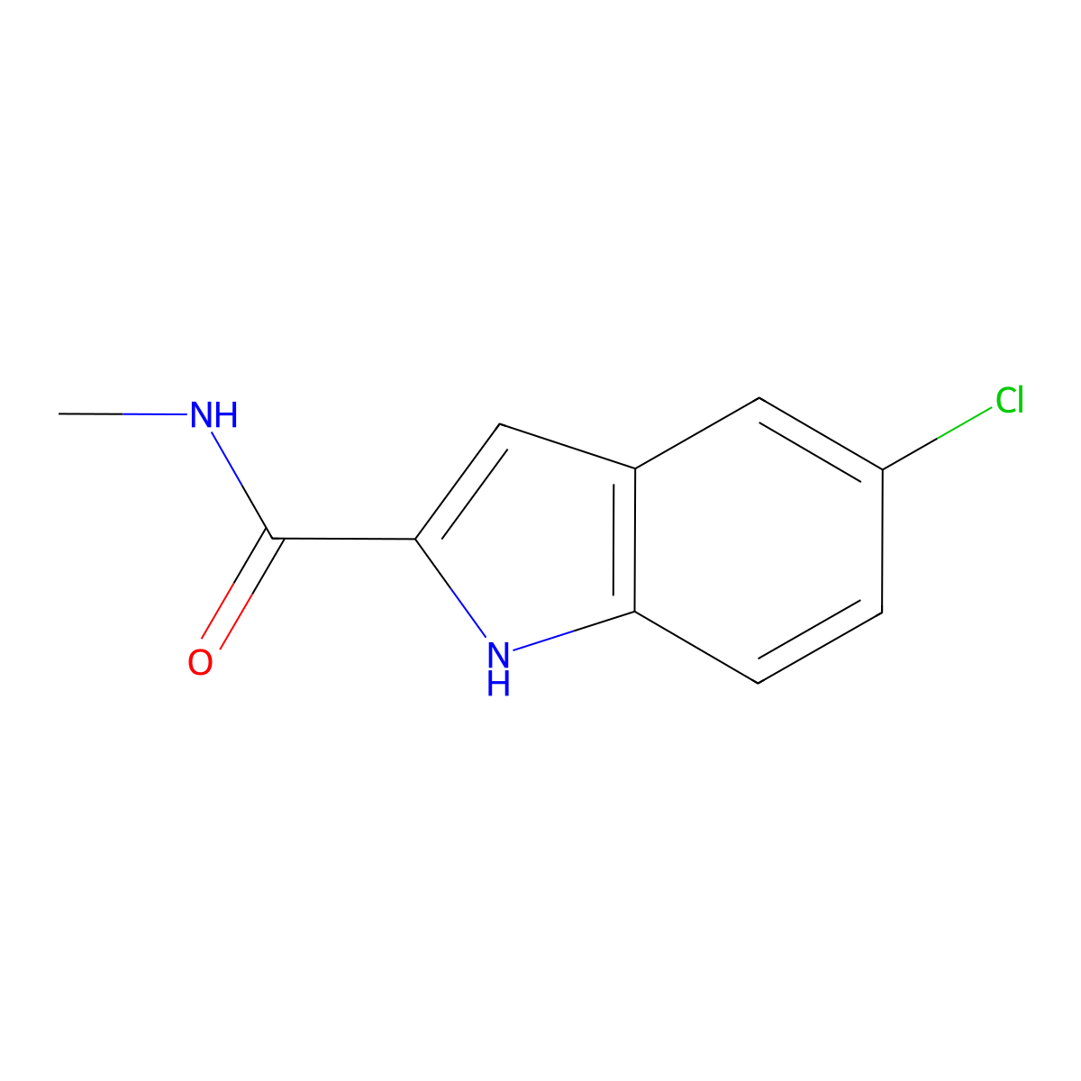 5-Chloroindole-2-carboxylic acid methylamide molecular structure, CAS 1090625-81-2