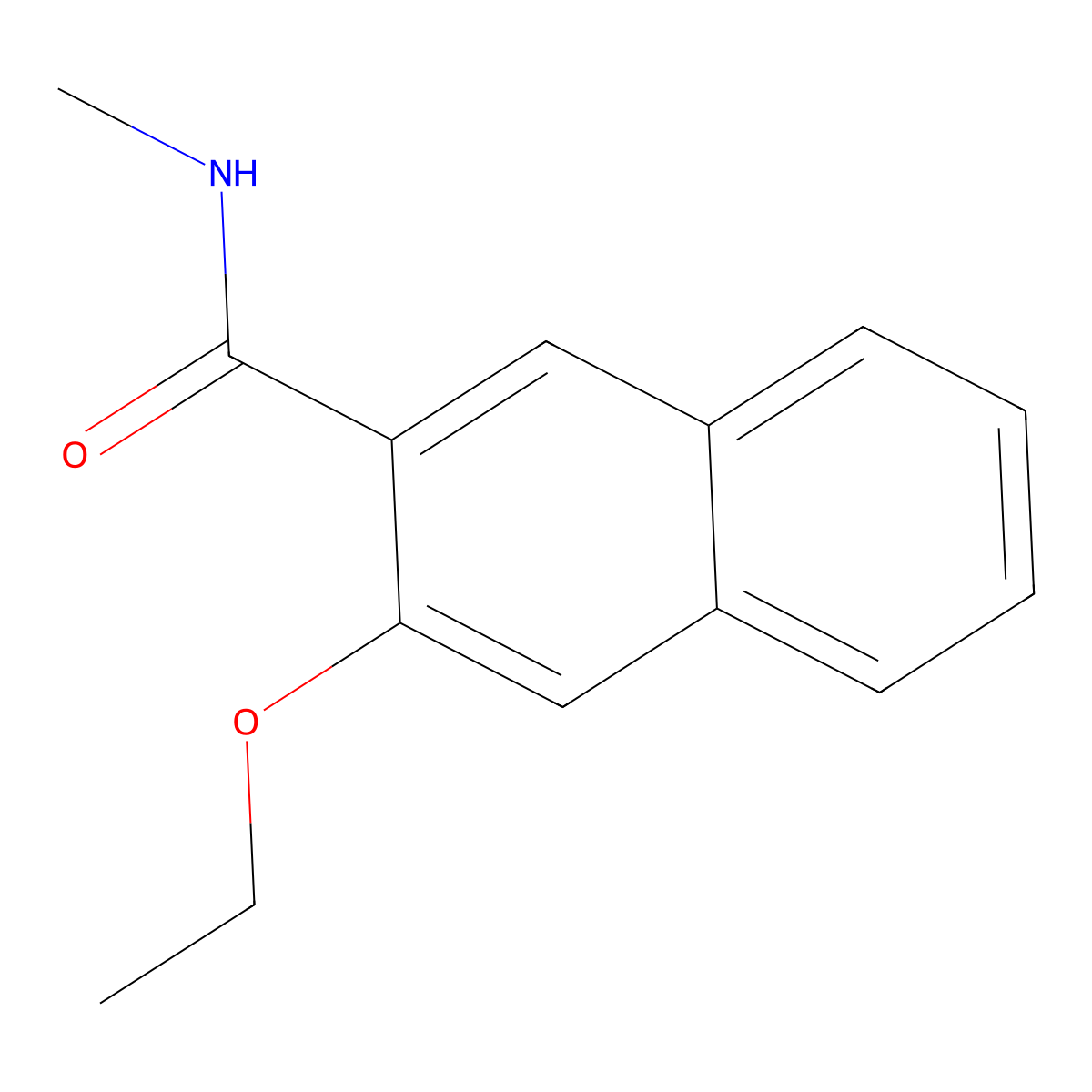 3-ethoxy-N-methyl-2-naphthamide molecular structure, CAS 1090714-64-9