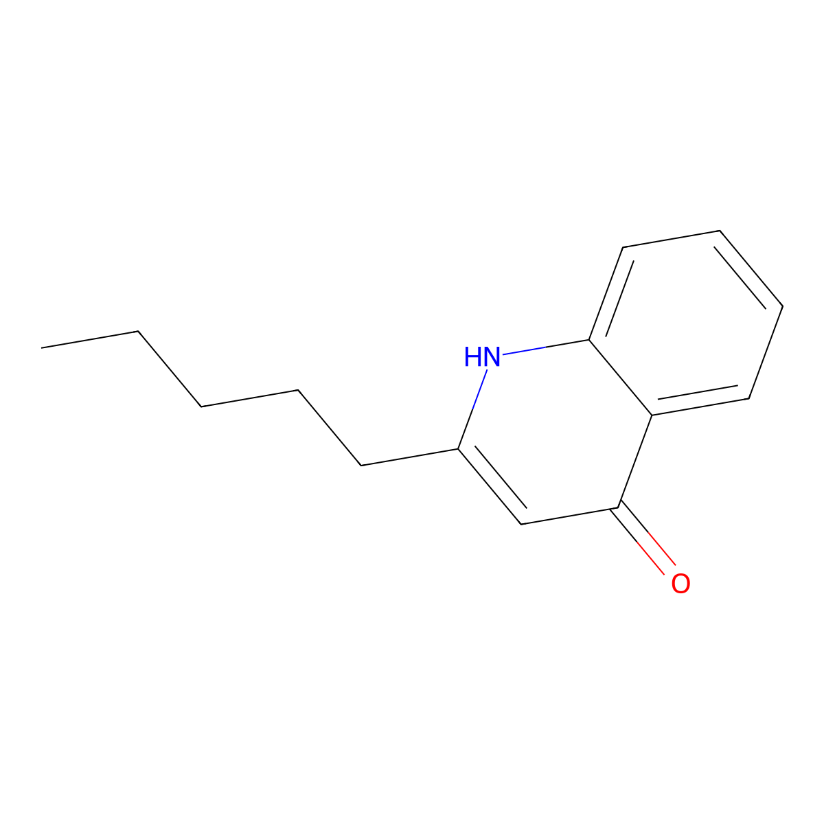 2-Pentyl-1H-quinolin-4-one molecular structure, CAS 109072-26-6