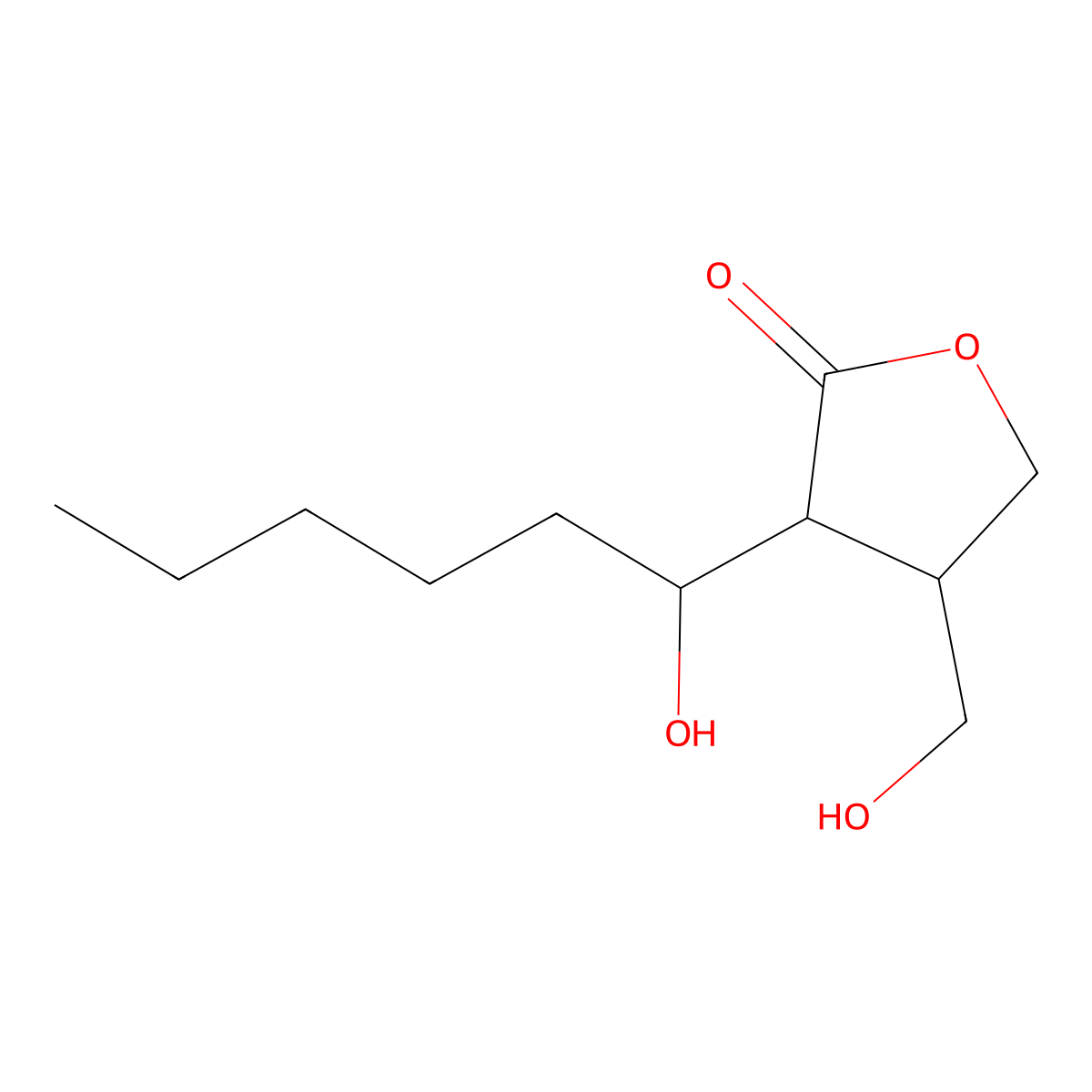 Virginiamycin butanolide C molecular structure, CAS 109075-62-9