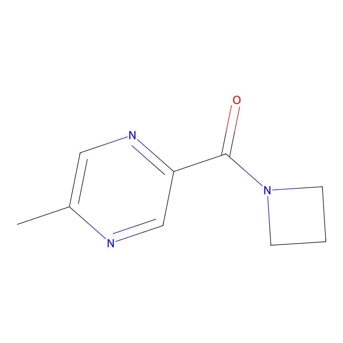2-(Azetidine-1-carbonyl)-5-methylpyrazine molecular structure, CAS 1090813-64-1