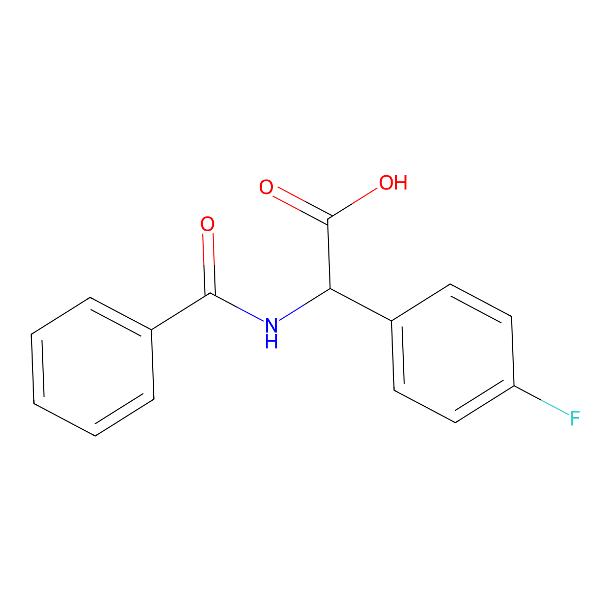 2-(4-Fluorophenyl)-2-(phenylformamido)acetic acid molecular structure, CAS 109083-80-9