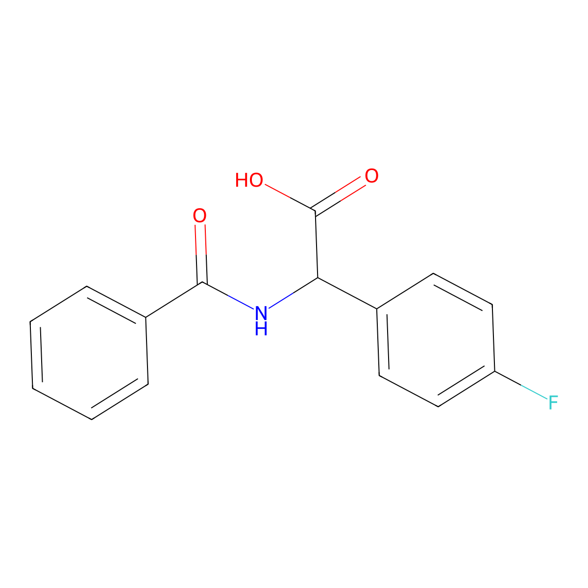 2-(4-Fluorophenyl)-2-(phenylformamido)acetic acid molecular structure, CAS 109083-80-9