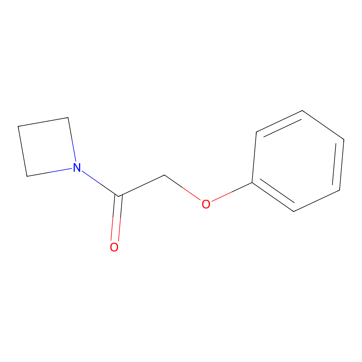 1-(Azetidin-1-yl)-2-phenoxyethan-1-one molecular structure, CAS 1090832-31-7