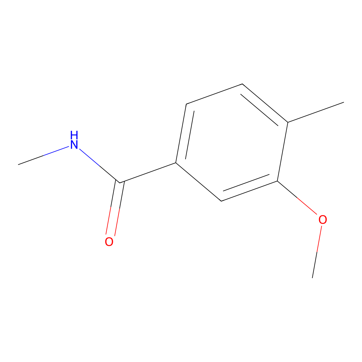 3-methoxy-N,4-dimethylbenzamide molecular structure, CAS 1090859-40-7