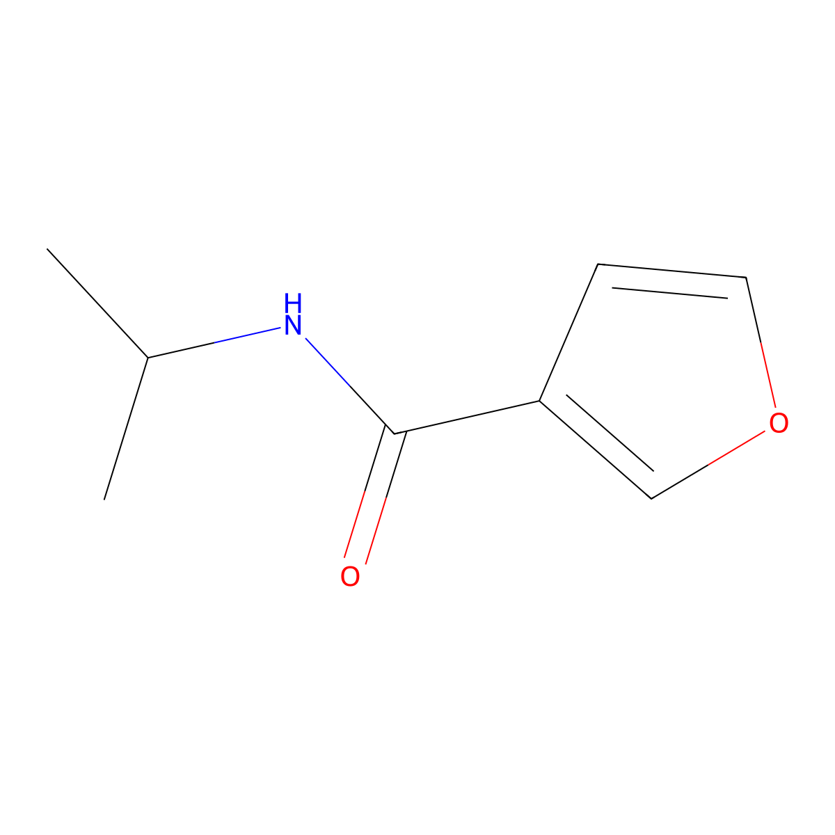 N-isopropylfuran-3-carboxamide molecular structure, CAS 1090869-71-8