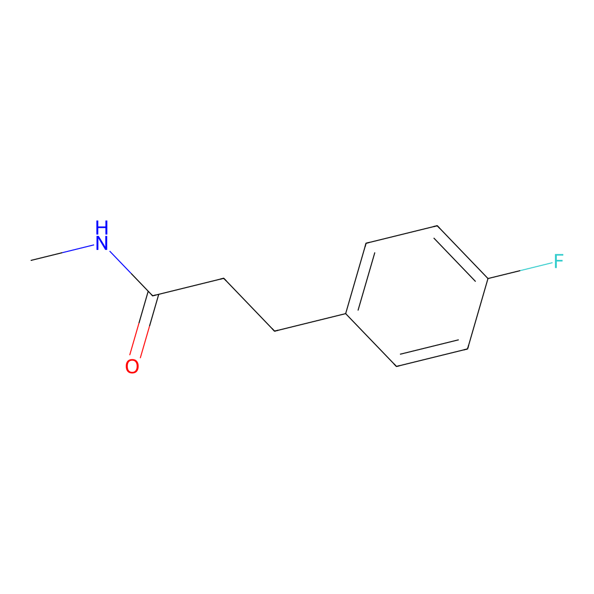 3-(4-fluorophenyl)-N-methylpropanamide molecular structure, CAS 1090881-89-2
