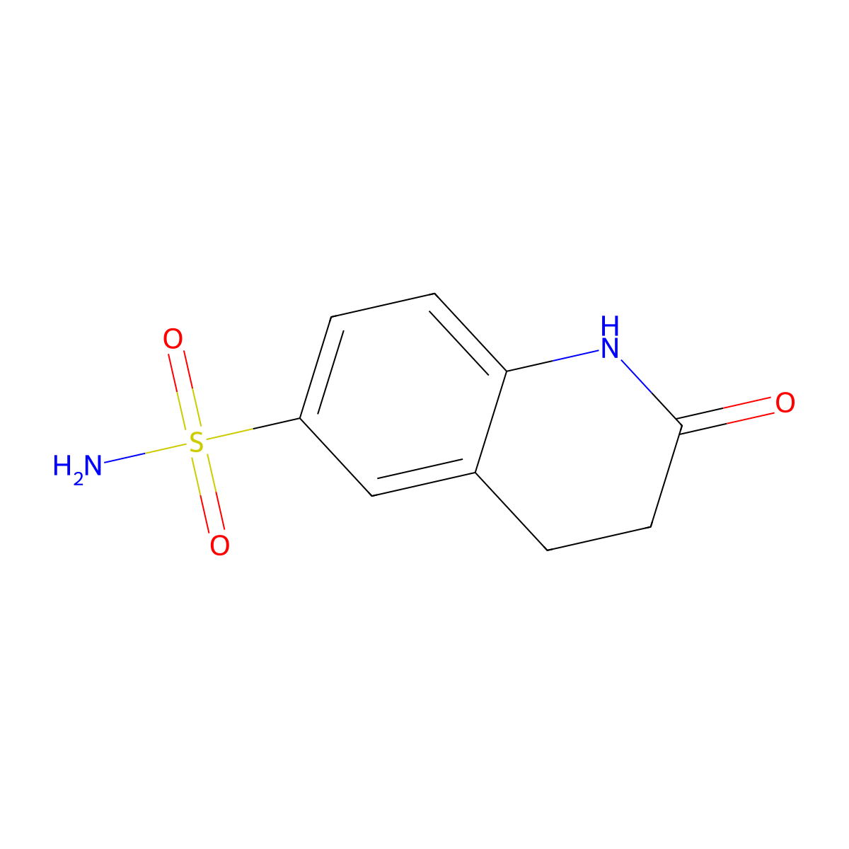 2-Oxo-1,2,3,4-tetrahydroquinoline-6-sulfonamide molecular structure, CAS 1090885-01-0