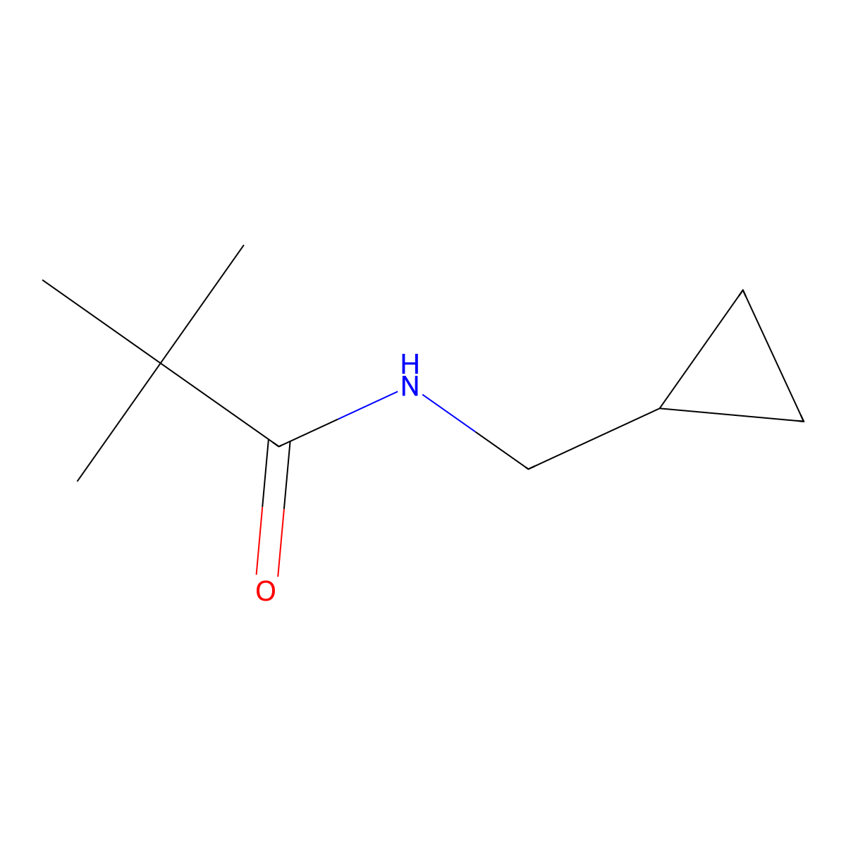N-(cyclopropylmethyl)pivalamide molecular structure, CAS 1090891-87-4
