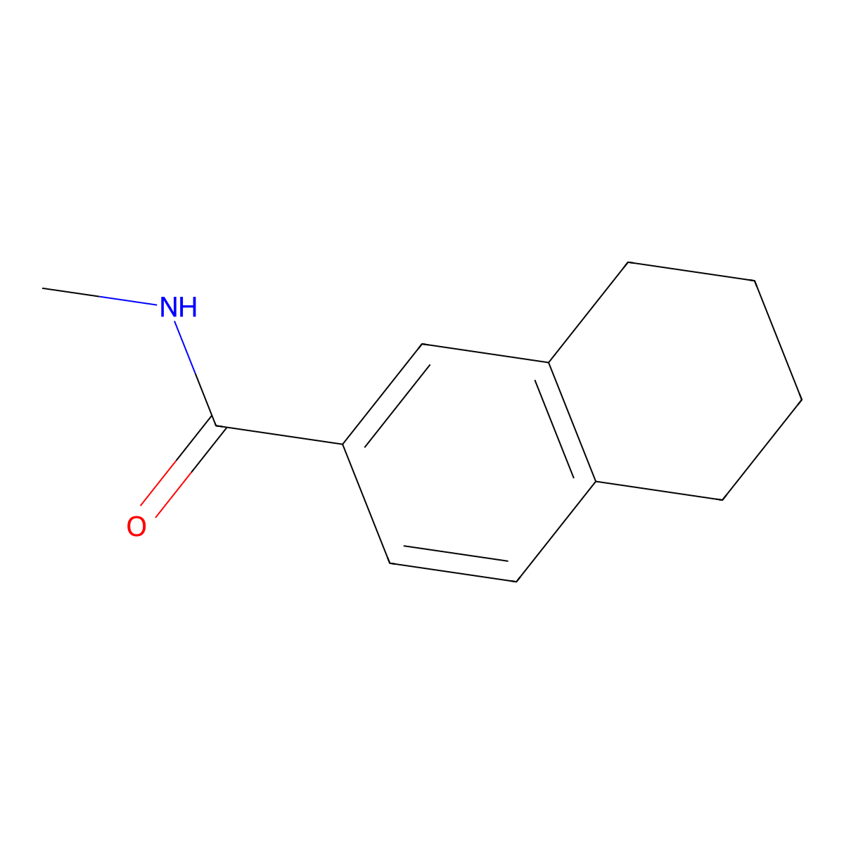 5,6,7,8-Tetrahydro-N-methyl-2-naphthalenecarboxamide molecular structure, CAS 1090908-67-0