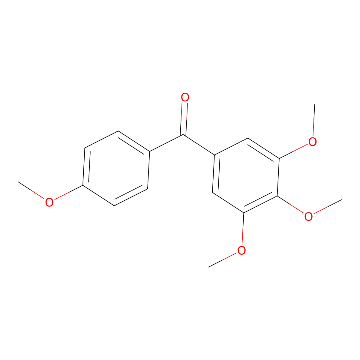 (4-Methoxyphenyl)(3,4,5-trimethoxyphenyl)methanone molecular structure, CAS 109091-08-9