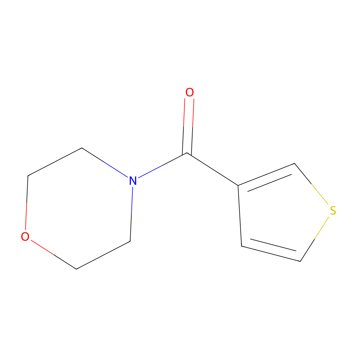 Morpholino(thiophen-3-yl)methanone molecular structure, CAS 1090955-28-4
