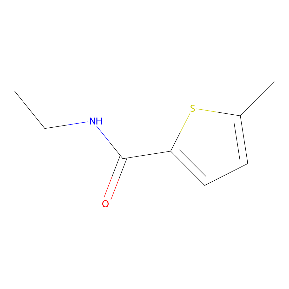 N-Ethyl-5-methyl-2-thiophenecarboxamide molecular structure, CAS 1090958-82-9