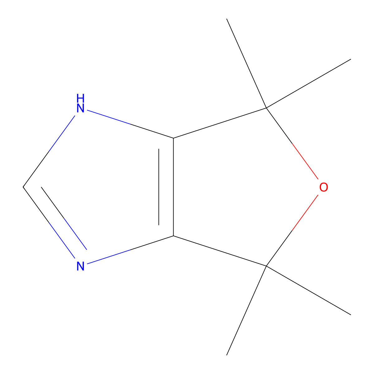 4,4,6,6-tetramethyl-4,6-dihydro-1H-furo[3,4-d]imidazole molecular structure, CAS 109096-87-9