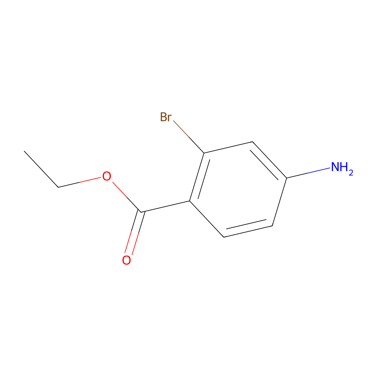 Ethyl 4-amino-2-bromobenzoate molecular structure, CAS 109098-70-6