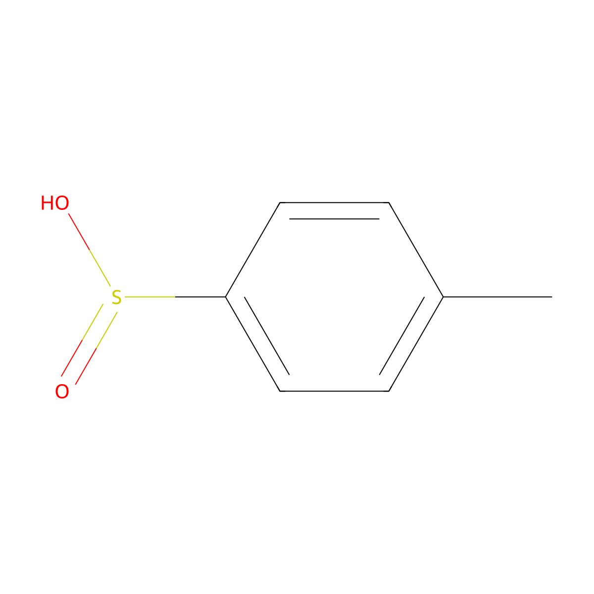 p-Toluenesulfinic acid molecular structure, CAS 109100-36-9