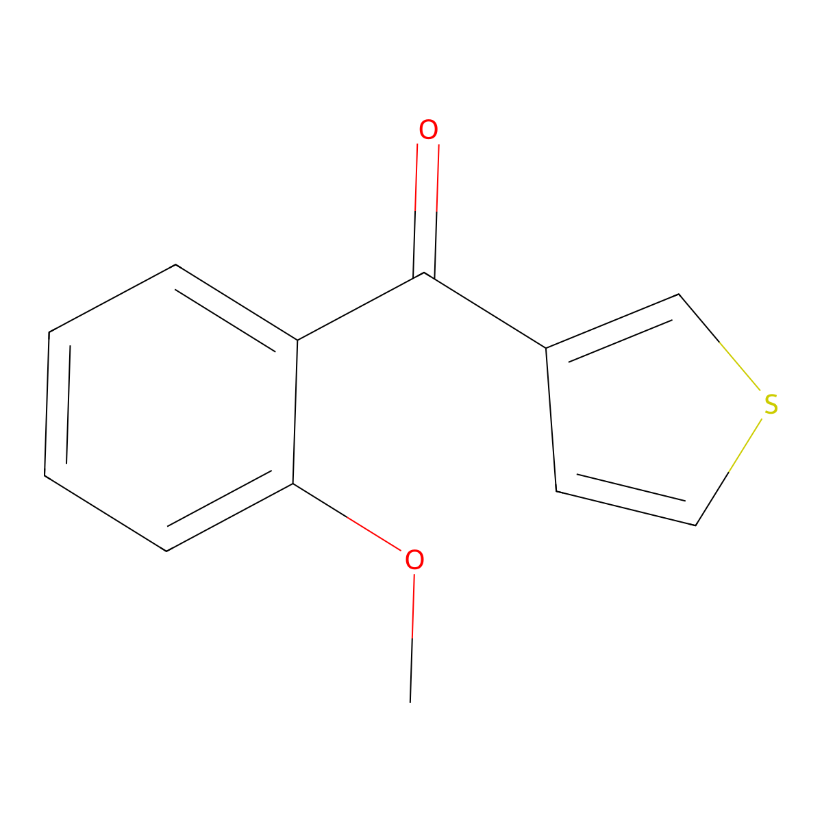 3-(2-Methoxybenzoyl)thiophene molecular structure, CAS 109106-65-2