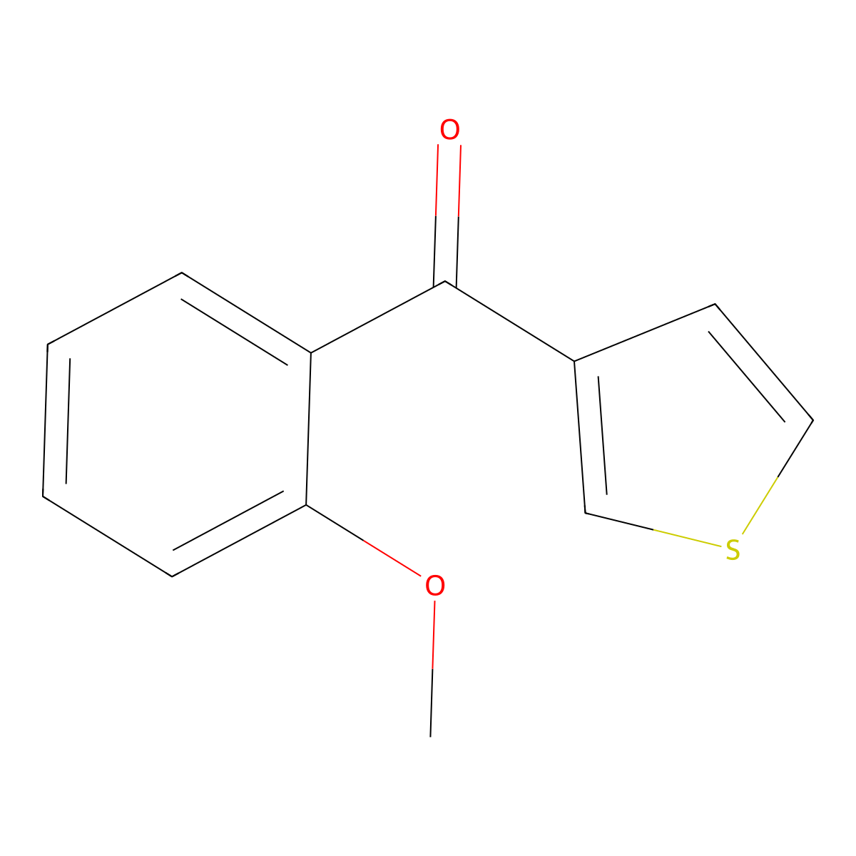 3-(2-Methoxybenzoyl)thiophene molecular structure, CAS 109106-65-2