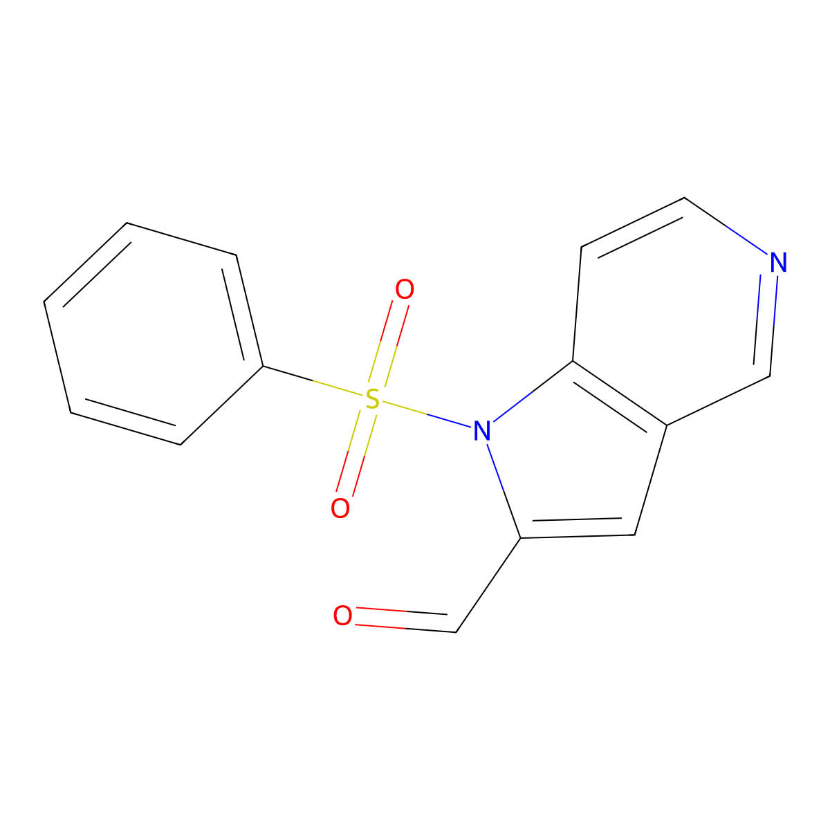1-(Phenylsulfonyl)-1H-pyrrolo[3,2-C]pyridine-2-carbaldehyde molecular structure, CAS 109113-44-2