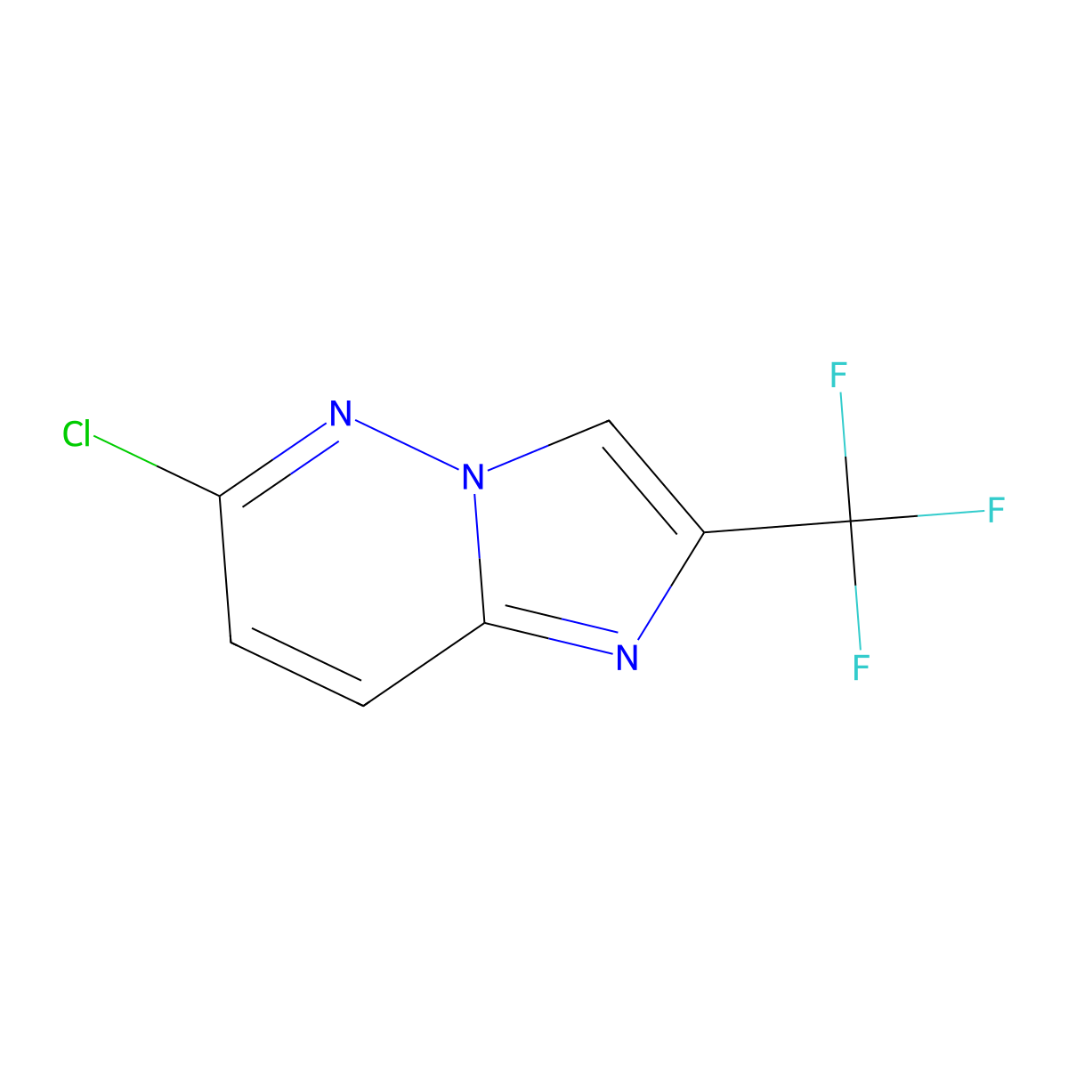 6-Chloro-2-(trifluoromethyl)imidazo[1,2-b]pyridazine molecular structure, CAS 109113-97-5