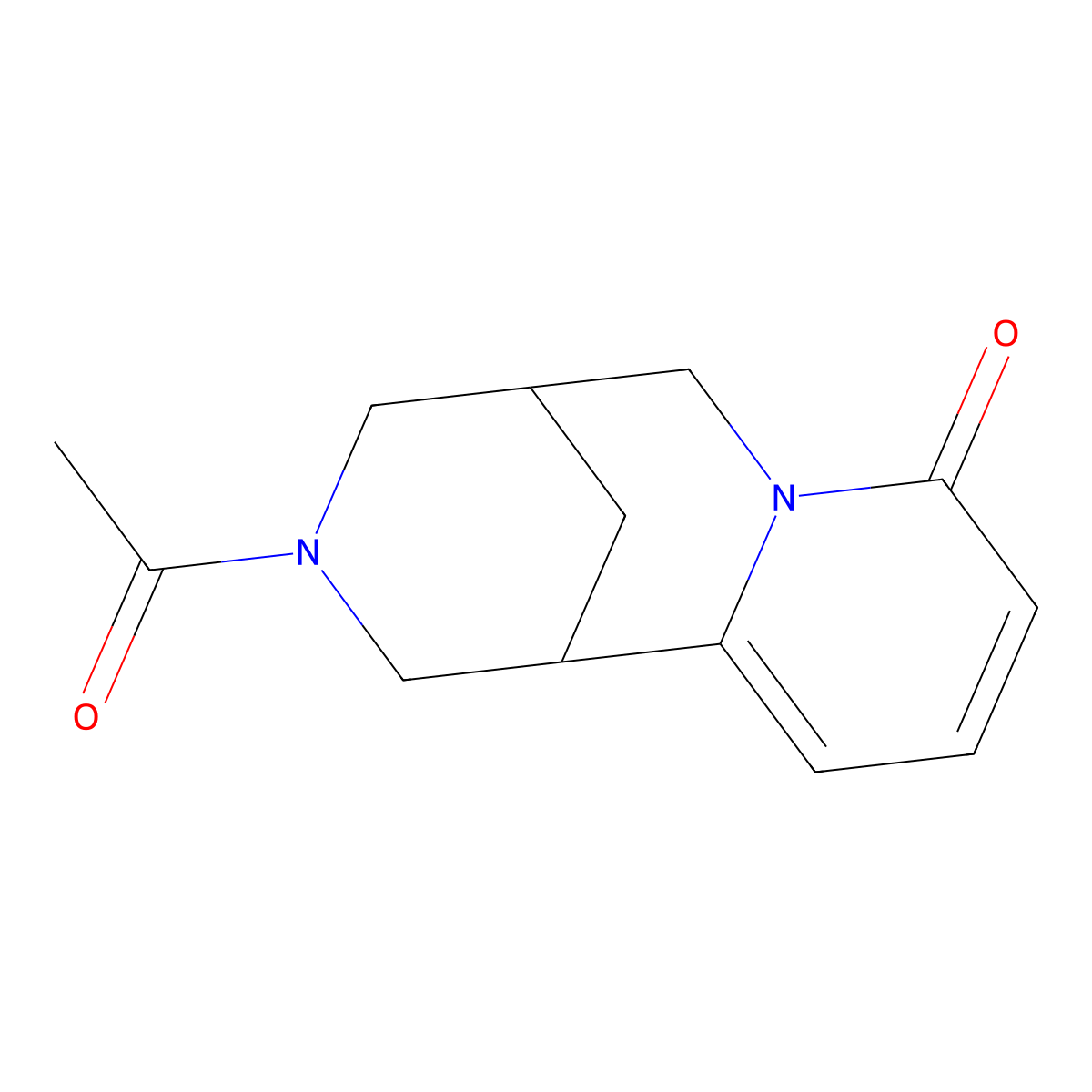 N-Acetylytisine molecular structure, CAS 109120-10-7