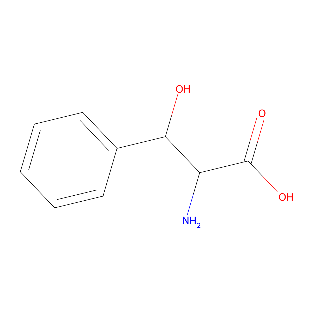 D-threo-3-phenylserine molecular structure, CAS 109120-55-0