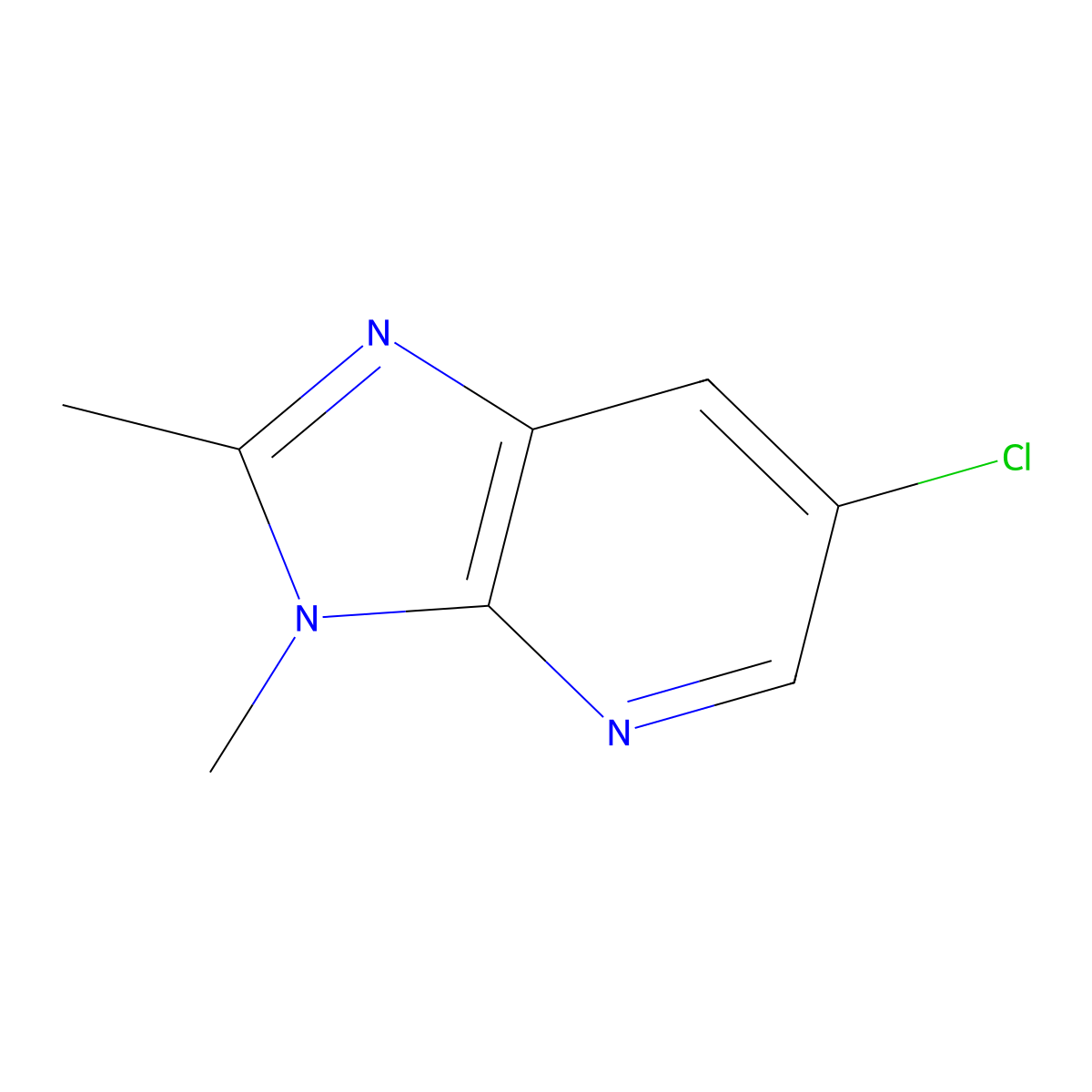 6-Chloro-2,3-dimethyl-3H-imidazo[4,5-b]pyridine molecular structure, CAS 109128-32-7