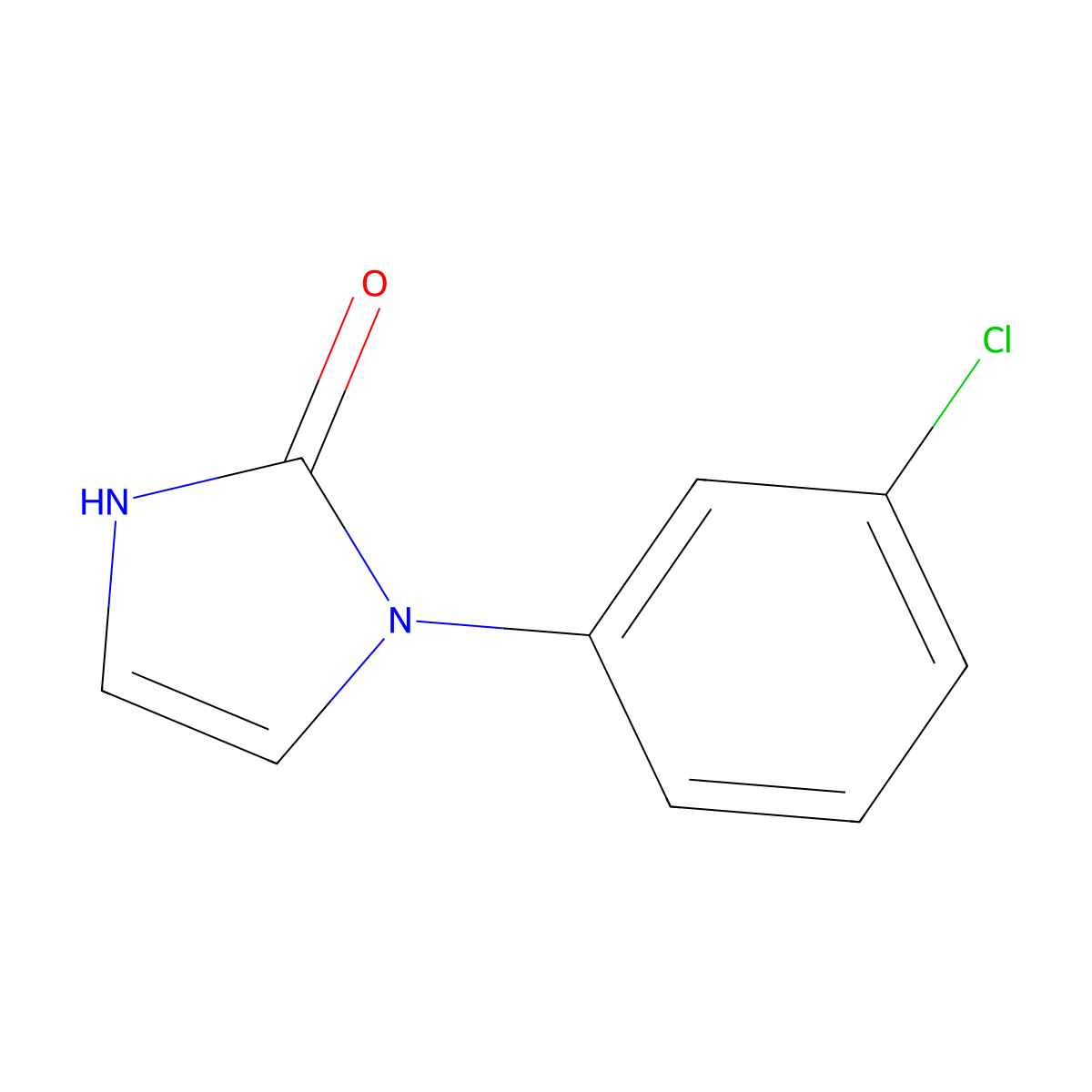1-(3-Chlorophenyl)-1H-imidazol-2(3H)-one molecular structure, CAS 109130-25-8