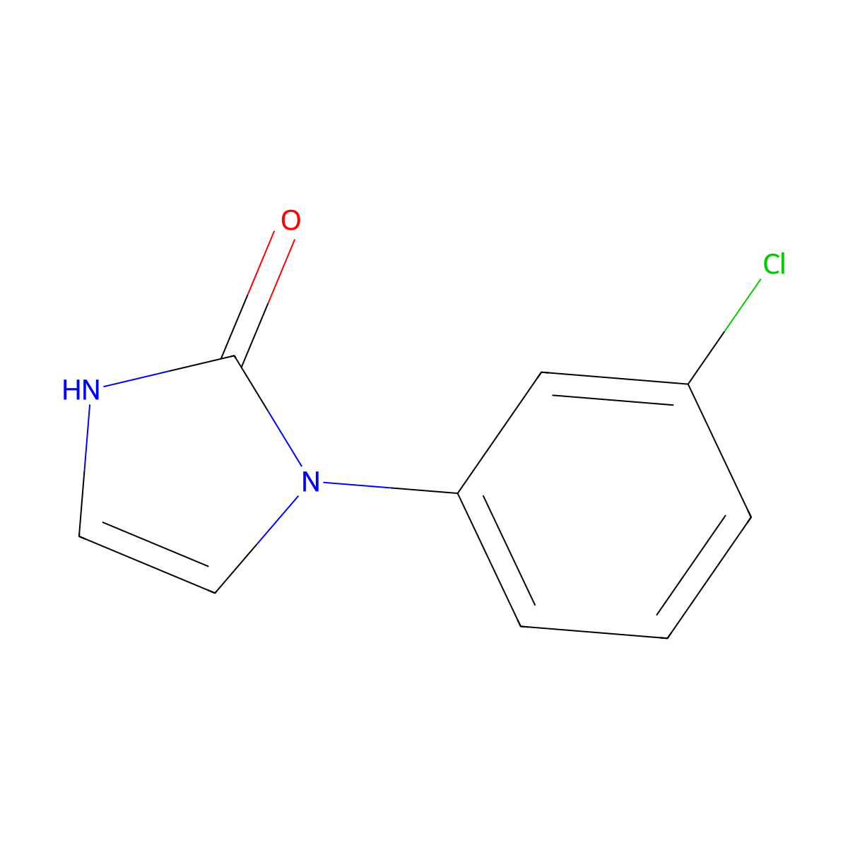 1-(3-Chlorophenyl)-1H-imidazol-2(3H)-one molecular structure, CAS 109130-25-8