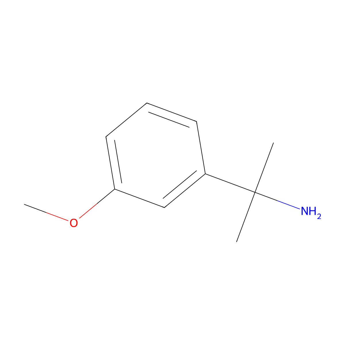 2-(3-Methoxyphenyl)-2-propanamine molecular structure, CAS 109138-28-5