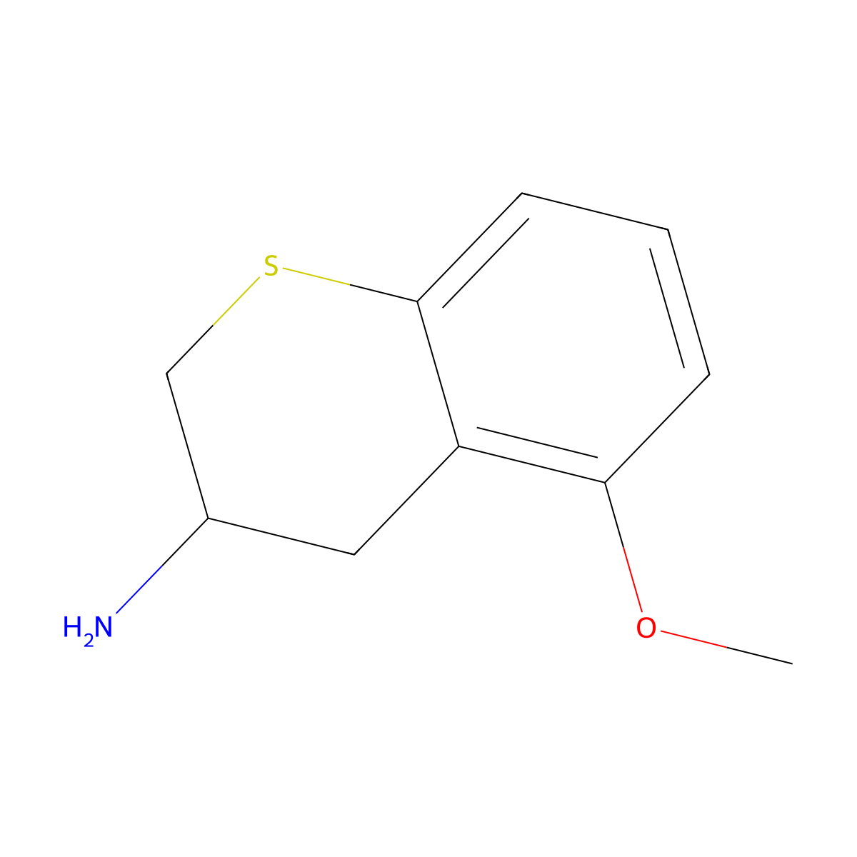 5-Methoxythiochroman-3-amine molecular structure, CAS 109140-19-4