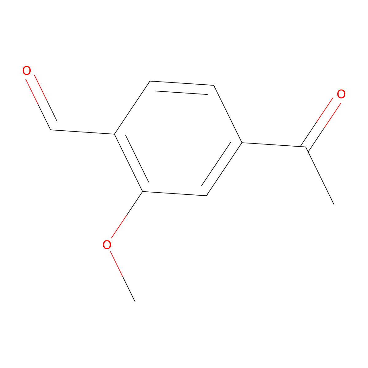 4-Acetyl-2-methoxybenzaldehyde molecular structure, CAS 109142-89-4