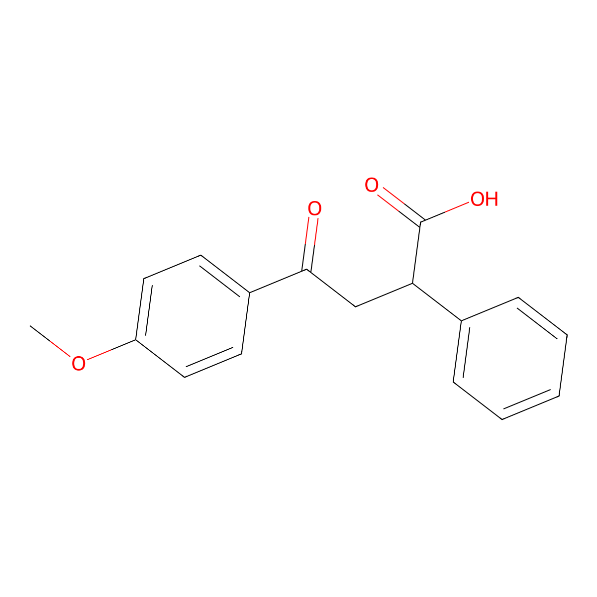 4-(4-Methoxyphenyl)-4-oxo-2-phenylbutanoic acid molecular structure, CAS 109155-37-5