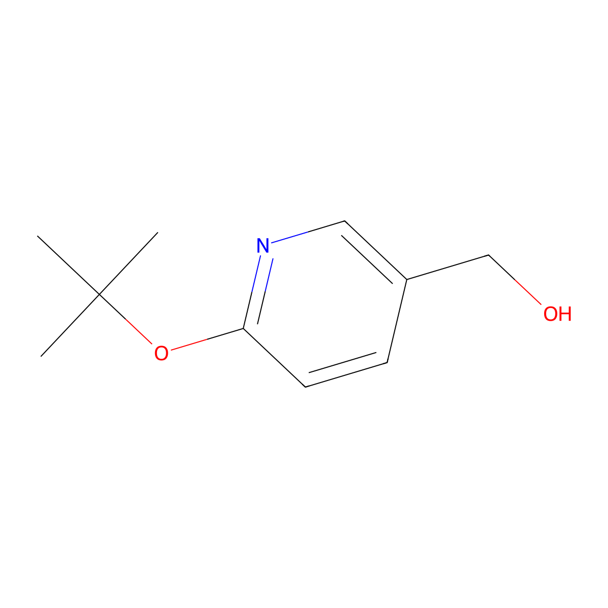 (6-Tert-butoxypyridin-3-yl)methanol molecular structure, CAS 1091611-34-5