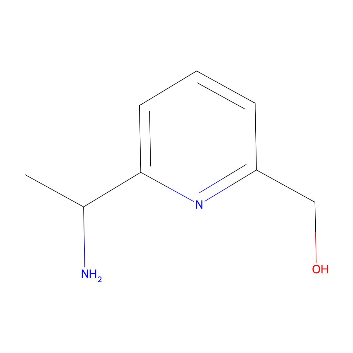 [6-(1-Aminoethyl)pyridin-2-yl]methanol molecular structure, CAS 1091611-75-4