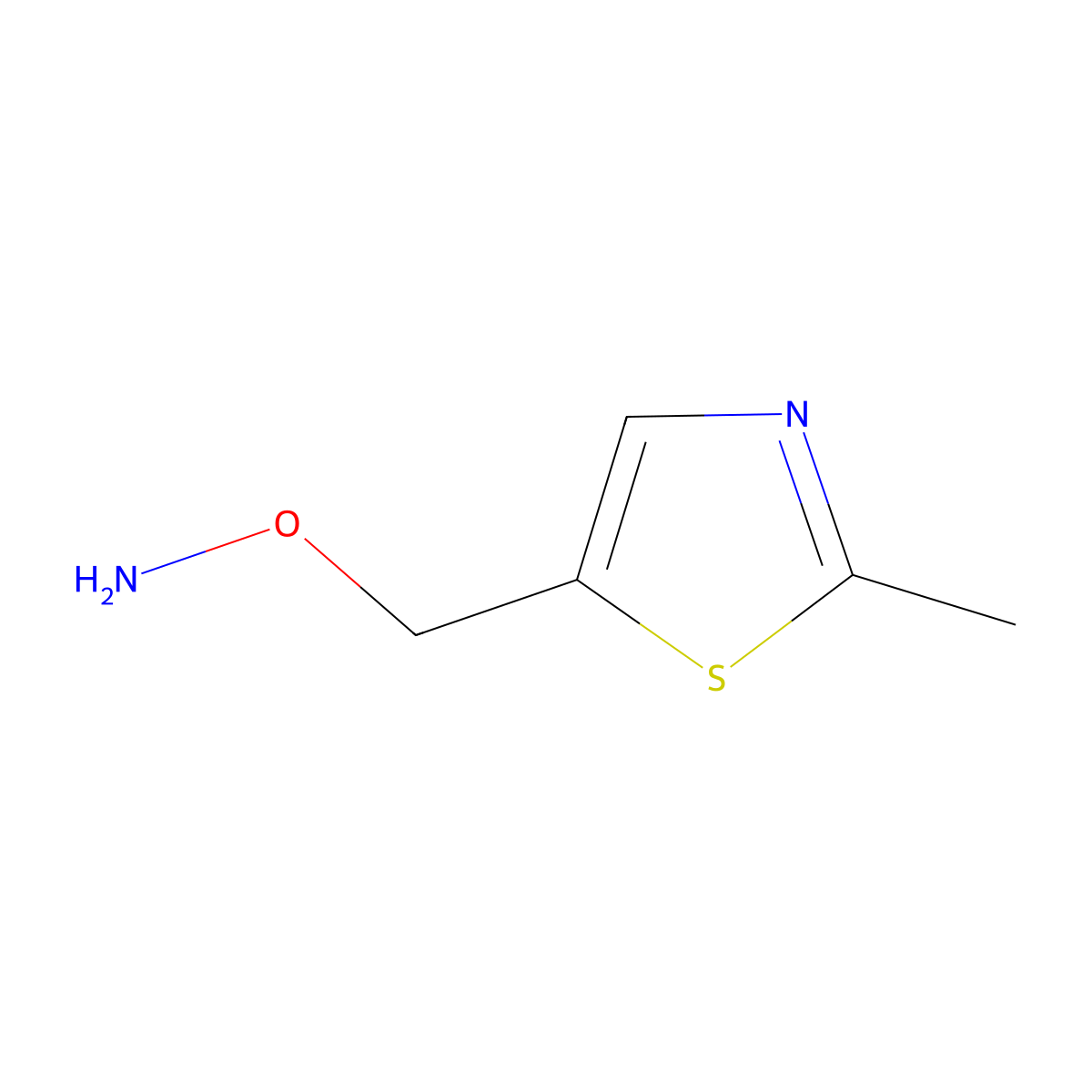 o-((2-Methylthiazol-5-yl)methyl)hydroxylamine molecular structure, CAS 1091613-84-1