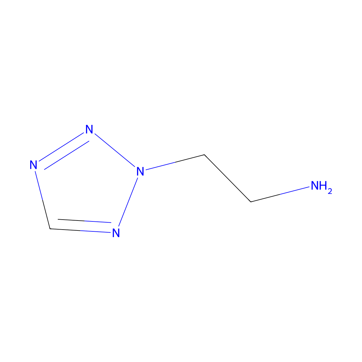 2-(2H-1,2,3,4-tetrazol-2-yl)ethan-1-amine molecular structure, CAS 1091614-19-5