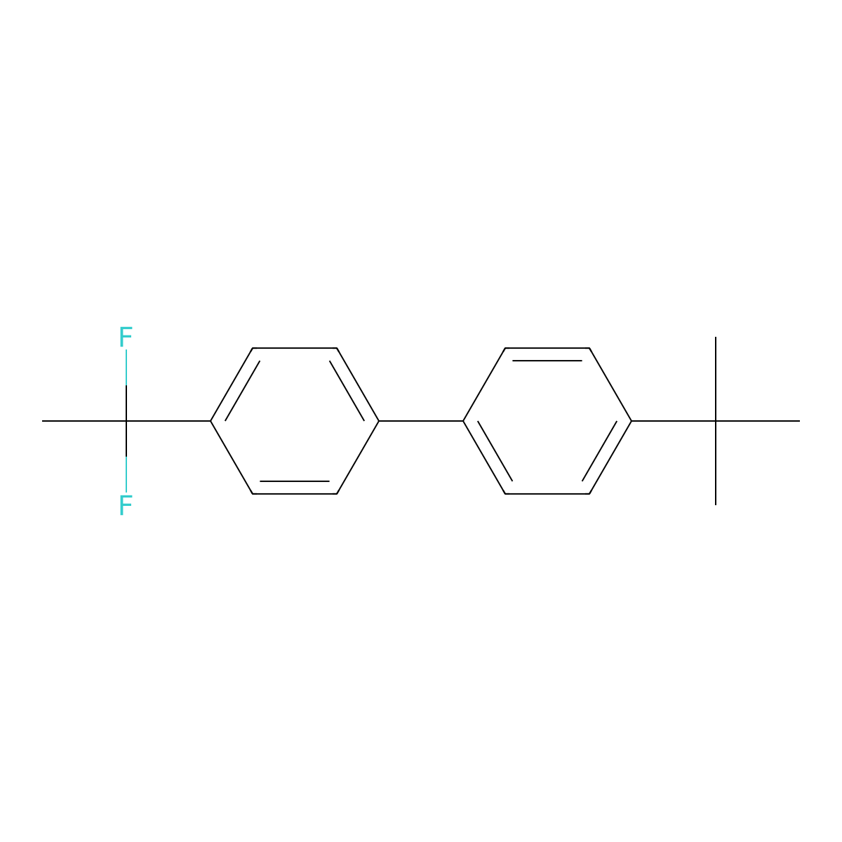 4-(1,1-Difluoroethyl)-4'-(1,1-dimethylethyl)-1,1'-biphenyl molecular structure, CAS 1091632-39-1