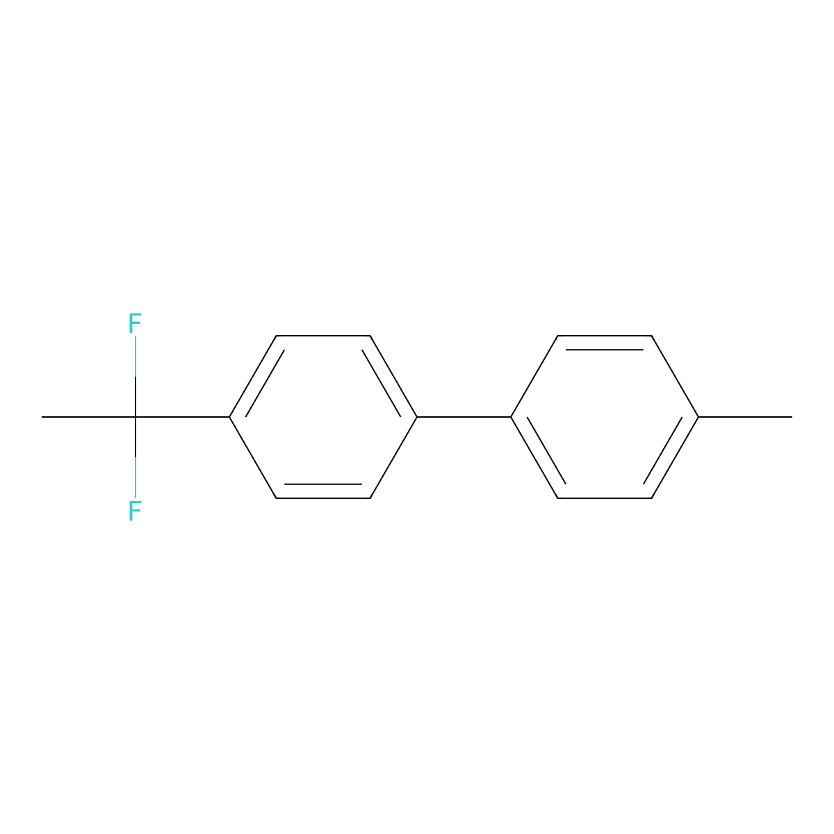 4-(1,1-Difluoroethyl)-4'-methyl-1,1'-biphenyl molecular structure, CAS 1091632-40-4