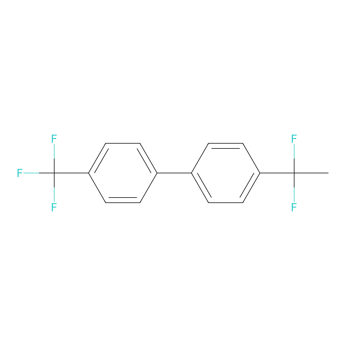 4-(1,1-Difluoroethyl)-4'-(trifluoromethyl)-1,1'-biphenyl molecular structure, CAS 1091632-41-5