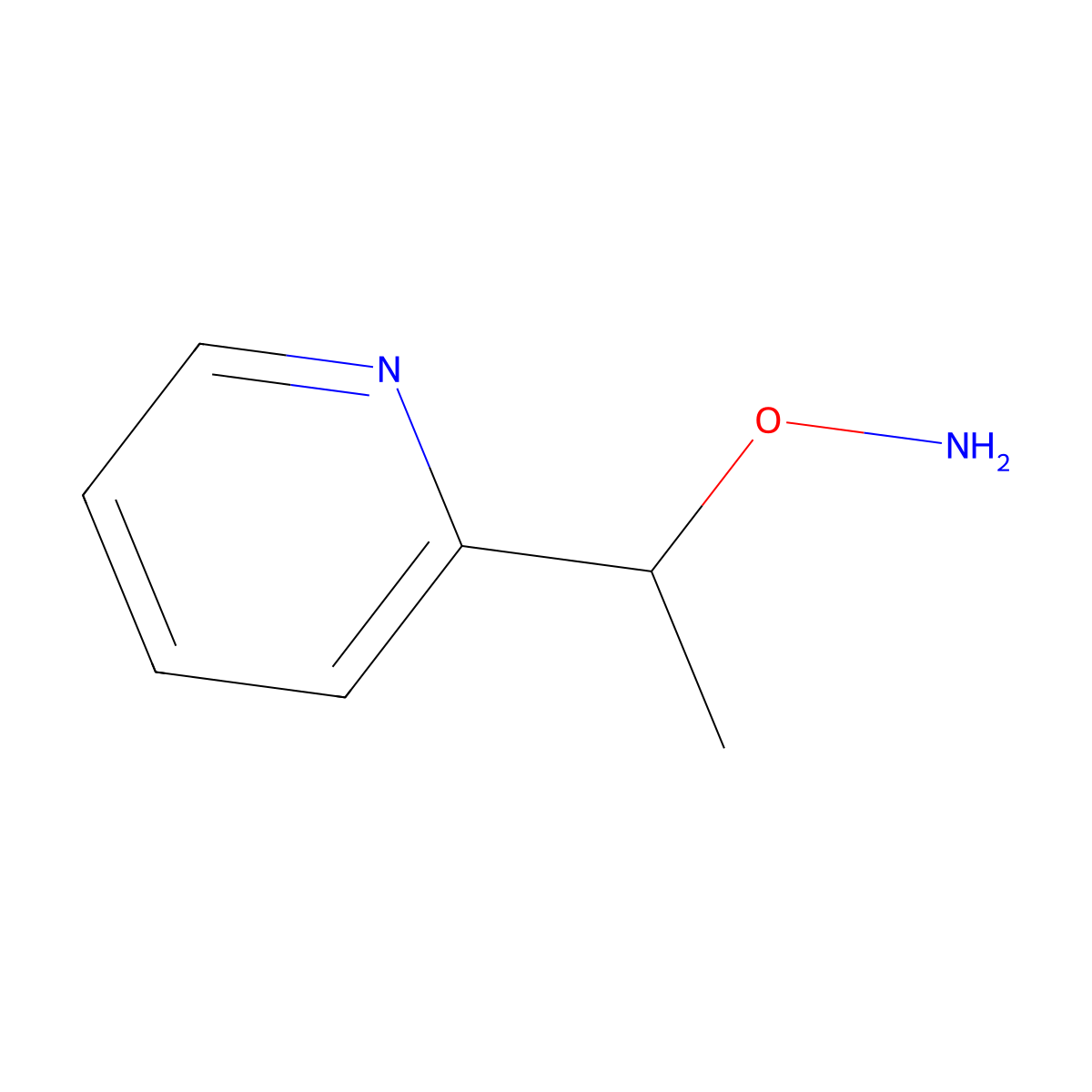 O-(1-(Pyridin-2-yl)ethyl)hydroxylamine molecular structure, CAS 1091680-95-3