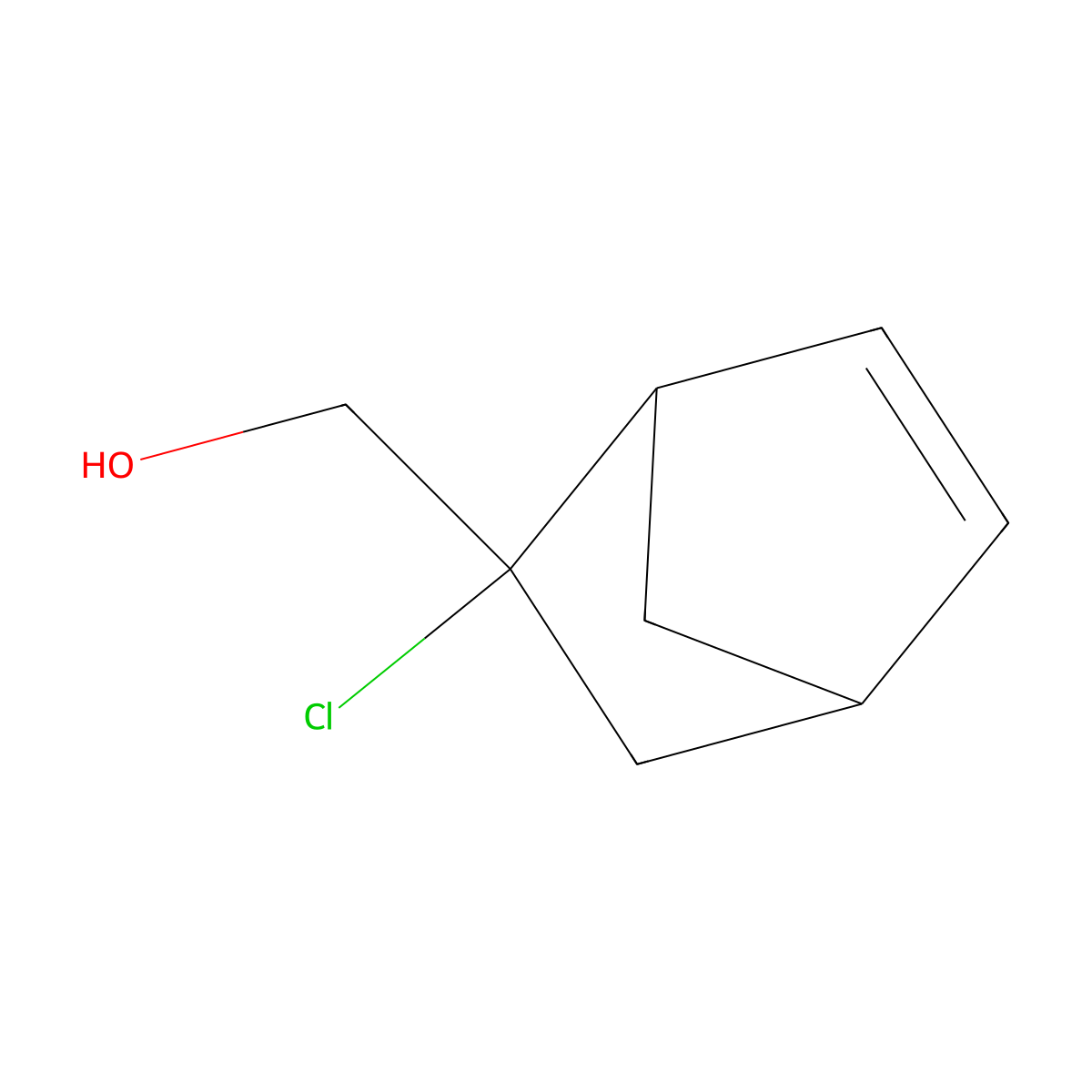 (2-Chloro-2-bicyclo[2.2.1]hept-5-enyl)methanol molecular structure, CAS 109173-62-8