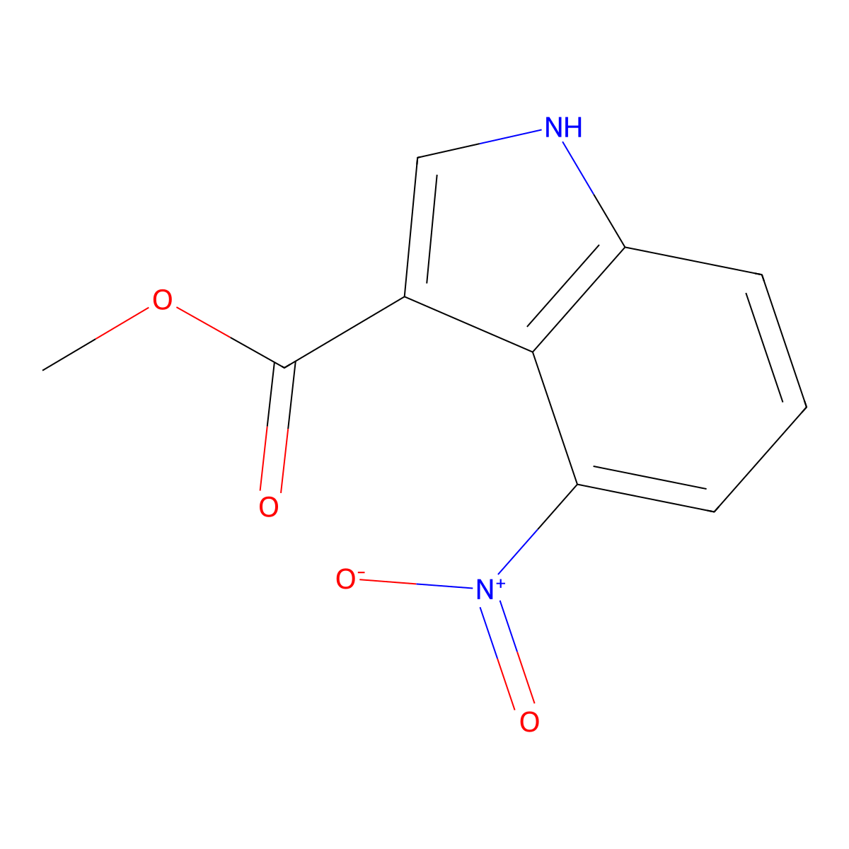 Methyl 4-nitro-1h-indole-3-carboxylate molecular structure, CAS 109175-08-8