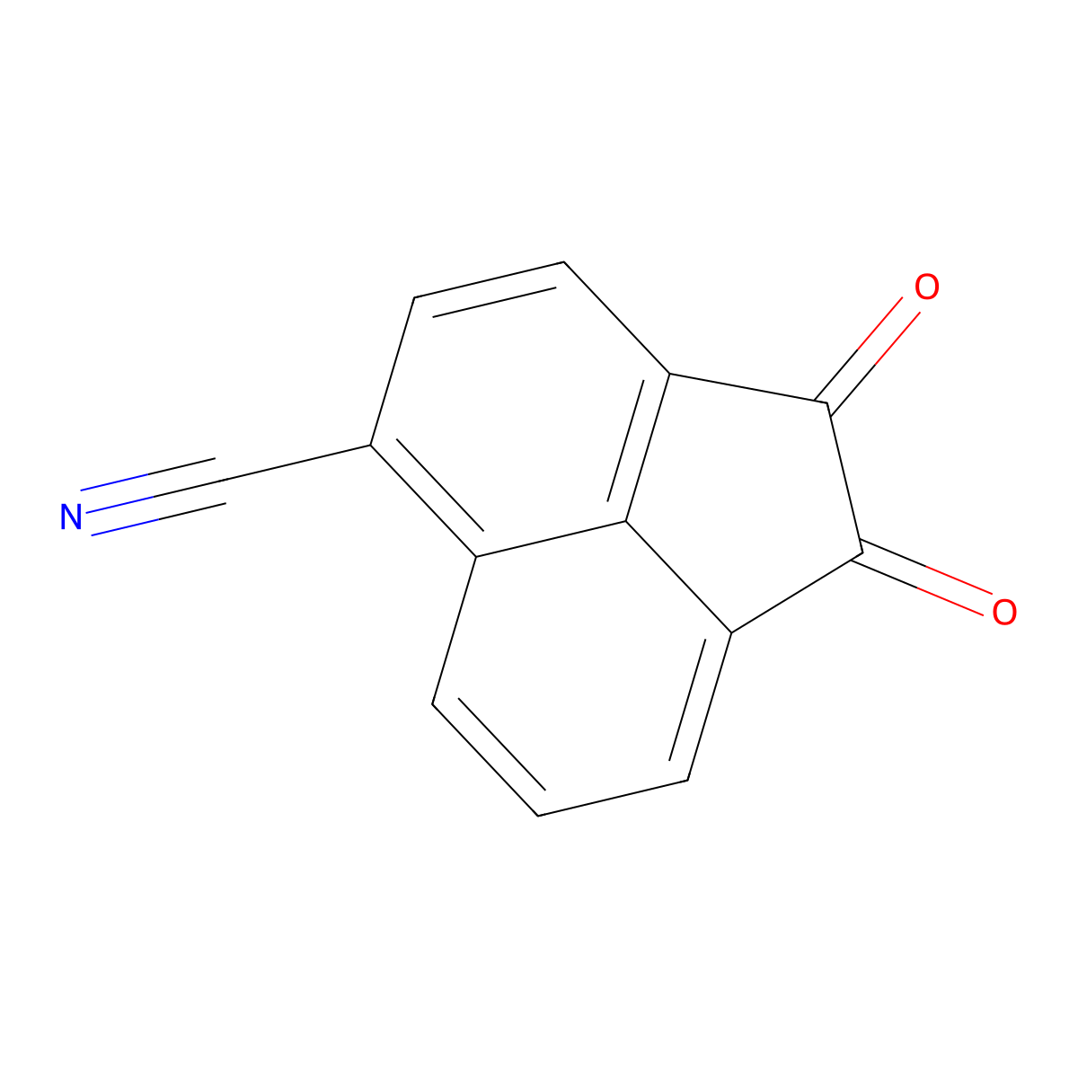1,2-Dioxo-1,2-dihydroacenaphthylene-5-carbonitrile molecular structure, CAS 109179-38-6