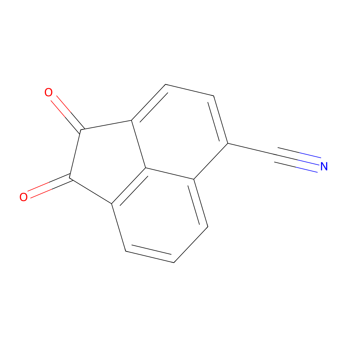 1,2-Dioxo-1,2-dihydroacenaphthylene-5-carbonitrile molecular structure, CAS 109179-38-6