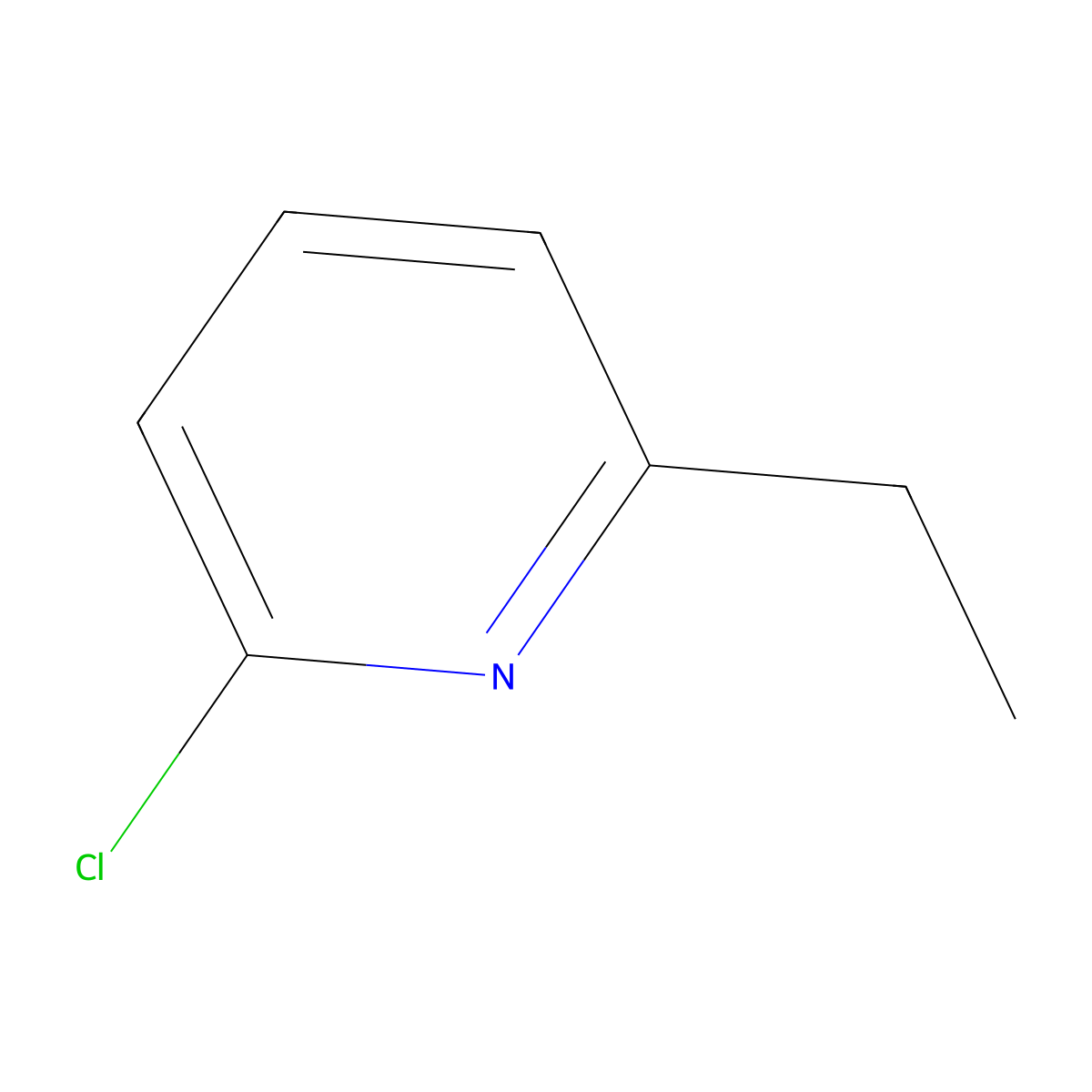 2-Chloro-6-ethylpyridine molecular structure, CAS 109201-46-9