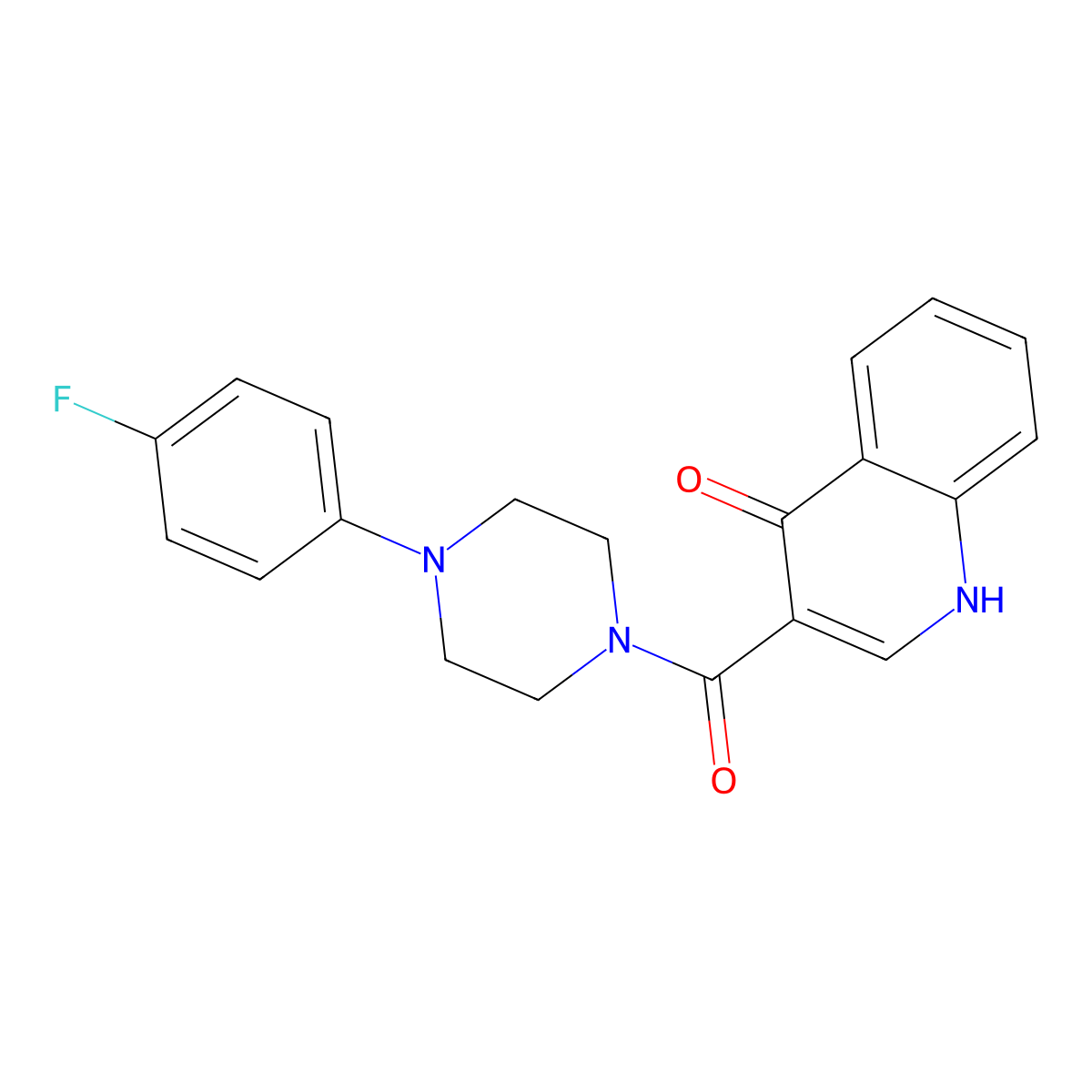 [4-(4-Fluorophenyl)piperazin-1-yl](4-hydroxyquinolin-3-yl)methanone molecular structure, CAS 1092056-76-2