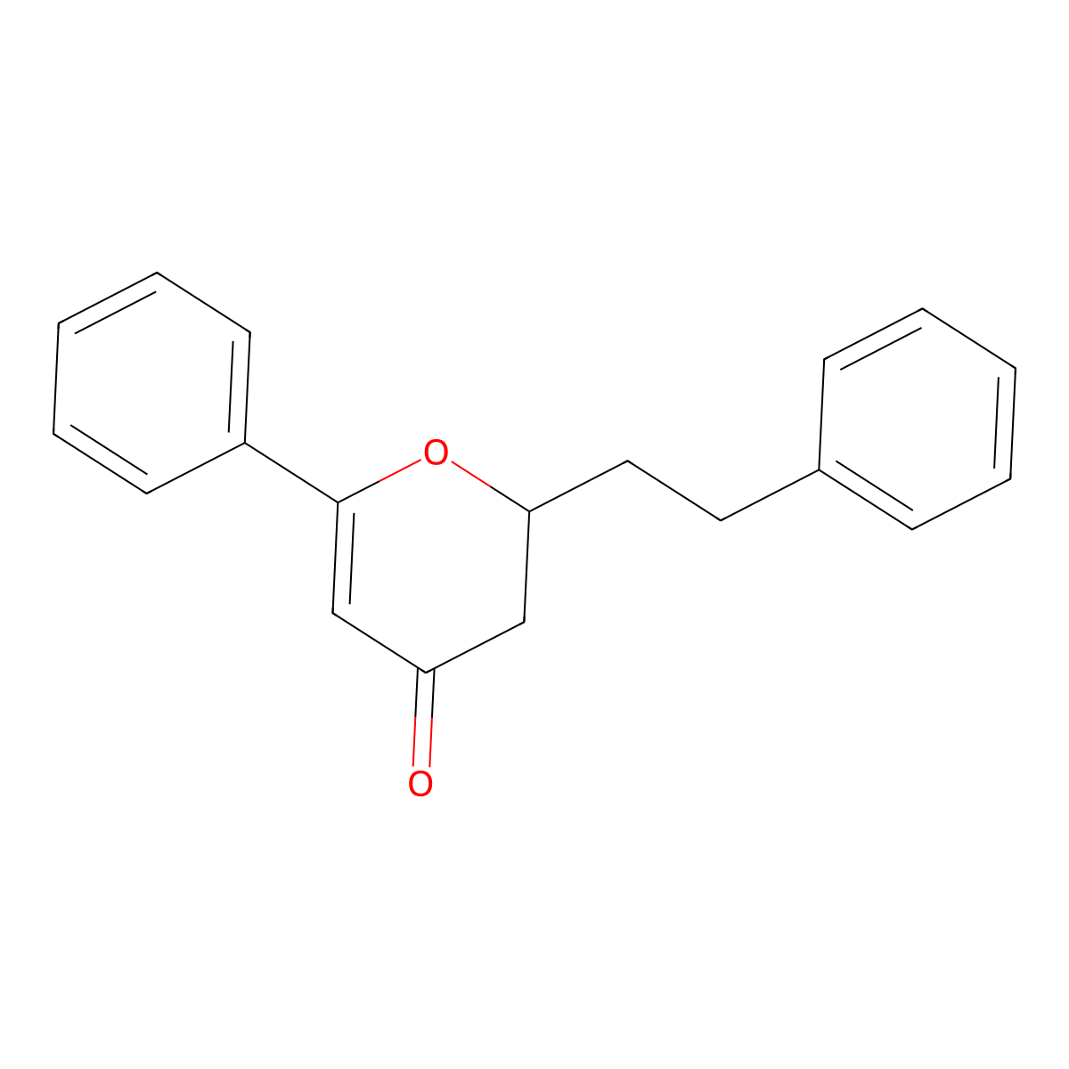 2-Phenethyl-6-phenyl-2H-pyran-4(3H)-one molecular structure, CAS 1092060-08-6