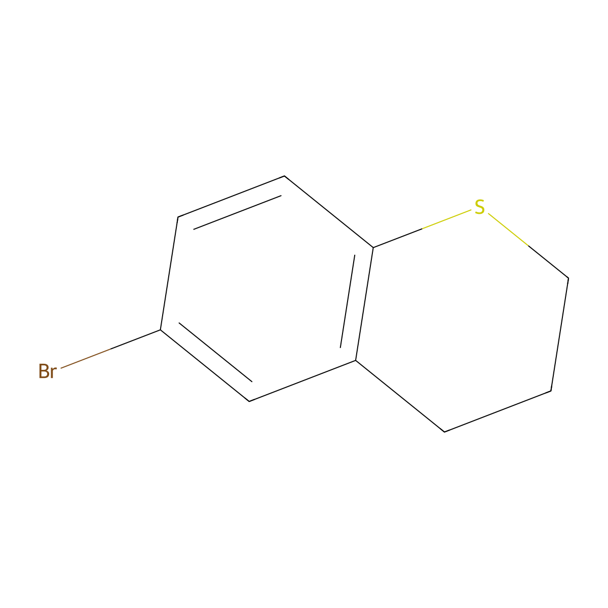 6-bromo-3,4-dihydro-2H-1-benzothiopyran molecular structure, CAS 109209-87-2