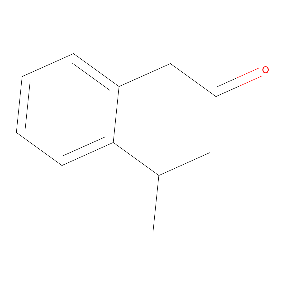 2-[2-(Propan-2-yl)phenyl]acetaldehyde molecular structure, CAS 1092093-01-0